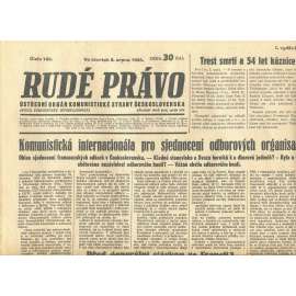 Rudé právo, číslo 183/1935 (1. republika, staré noviny) - [komunisté, komunismus]