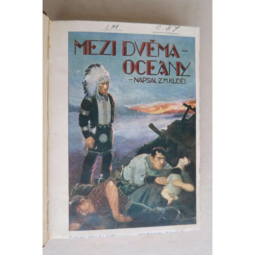Mezi dvěma oceány [vevázaná obálka Zdeněk Burian]