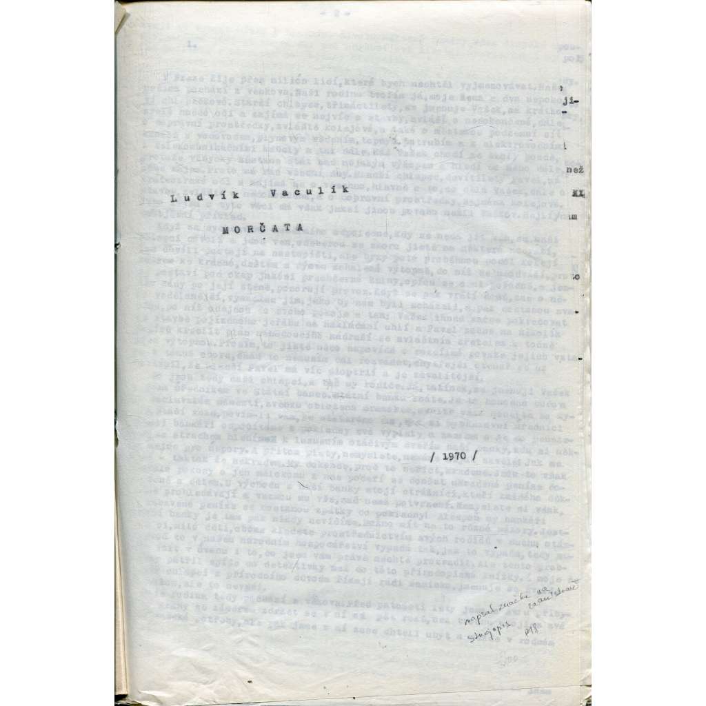 Morčata (Ludvík Vaculík) – samizdat