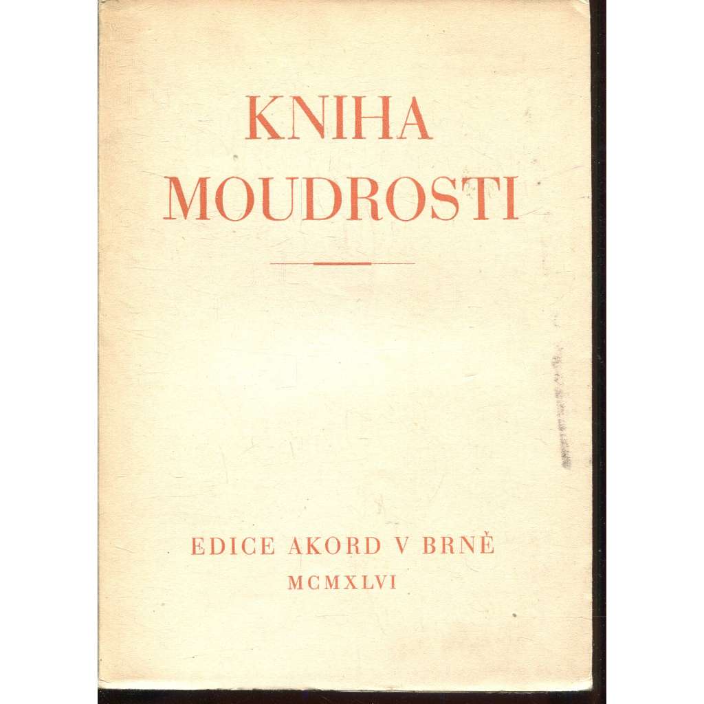 Kniha moudrosti (edice Akord)
