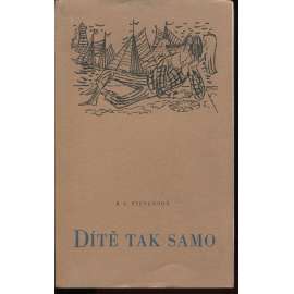 Dítě tak samo (2x grafika František Tichý, suchá jehla)