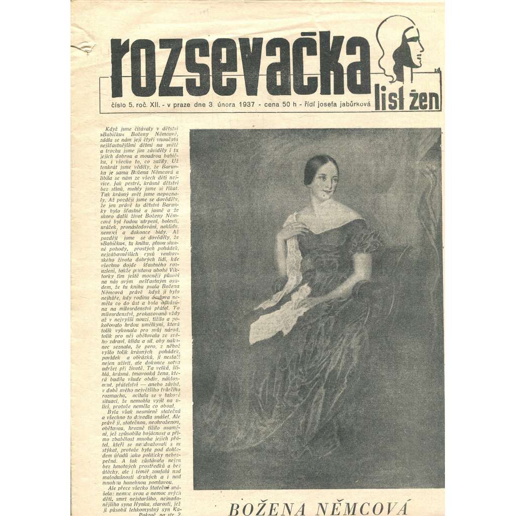 Rozsevačka, ročník XII., číslo 5/1937 (časopis, noviny)