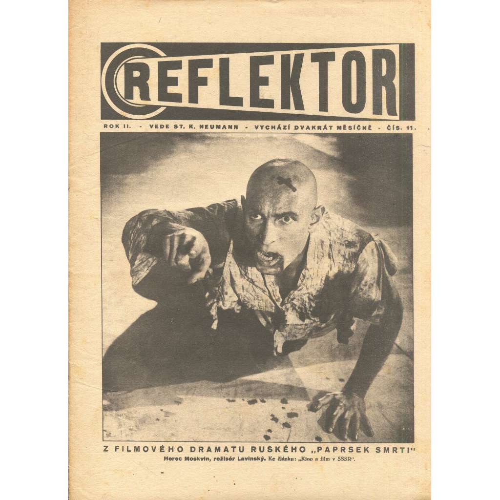 Reflektor, ročník II., číslo 11 (časopis, staré noviny, 1. republika)
