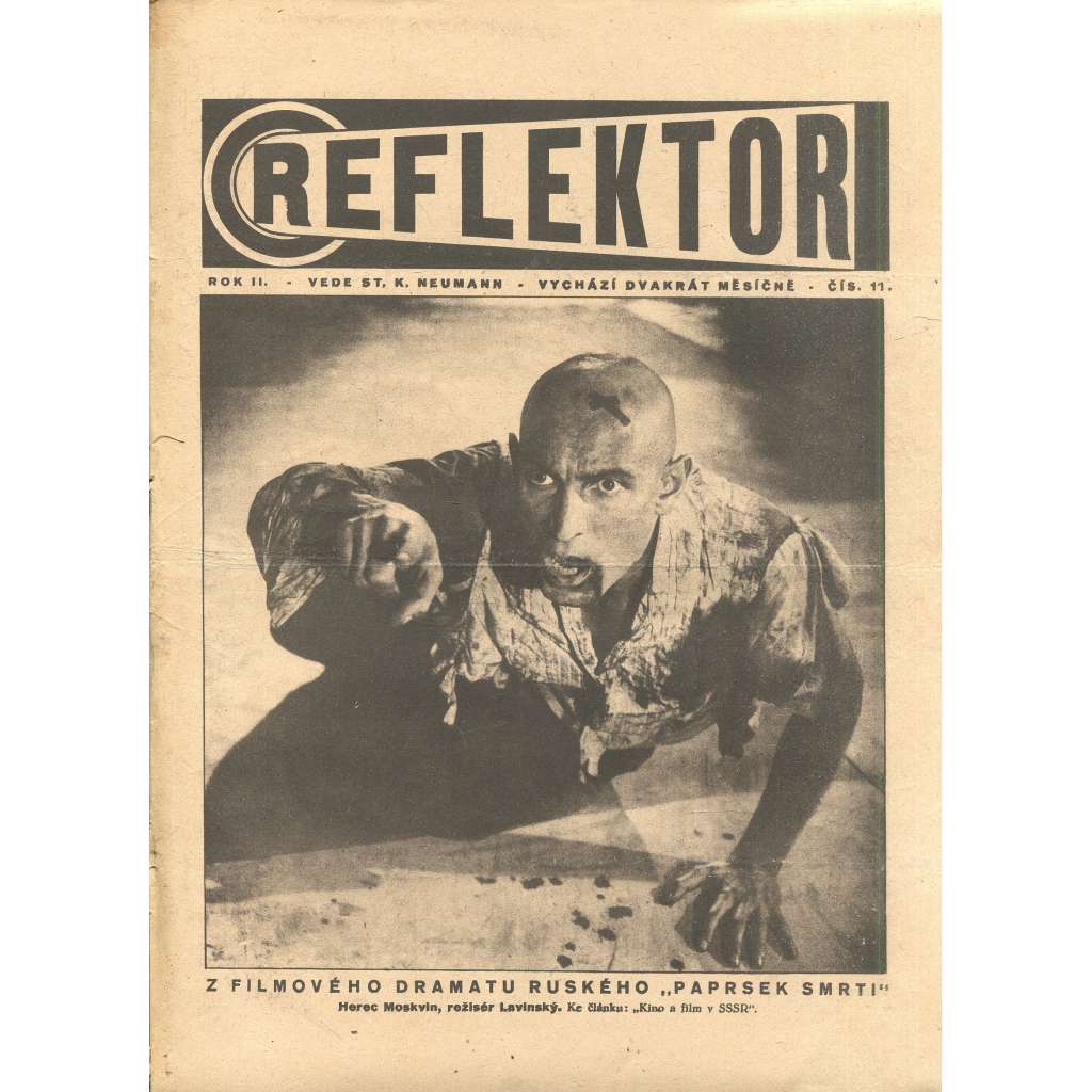 Reflektor, ročník II., číslo 11 (časopis, staré noviny, 1. republika)