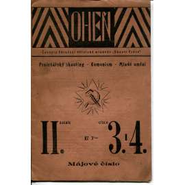 Oheň, ročník II., číslo 3-4/1925. List Spartakových skautů práce a dorostu FDTJČ (časopis)