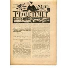 Proletkult, rok II., číslo 24/1923 [Týdeník KSČ pro proletářskou kulturu] - časopis, noviny, 1. republika
