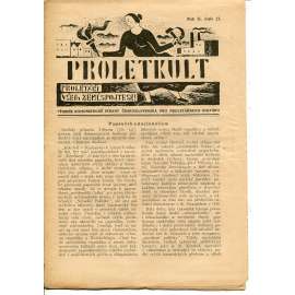 Proletkult, rok II., číslo 23/1923 [Týdeník KSČ pro proletářskou kulturu] - časopis, noviny, 1. republika