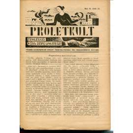 Proletkult, rok II., číslo 23/1923 [Týdeník KSČ pro proletářskou kulturu] - časopis, noviny, 1. republika