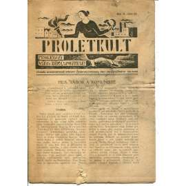 Proletkult, rok II., číslo 22/1923 [Týdeník KSČ pro proletářskou kulturu] - časopis, noviny, 1. republika