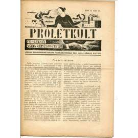 Proletkult, rok II., číslo 21/1923 [Týdeník KSČ pro proletářskou kulturu] - časopis, noviny, 1. republika