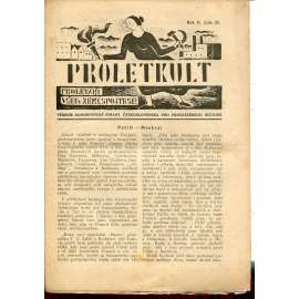 Proletkult, rok II., číslo 20/1923 [Týdeník KSČ pro proletářskou kulturu] - časopis, noviny, 1. republika