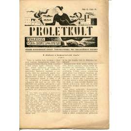 Proletkult, rok II., číslo 19/1923 [Týdeník KSČ pro proletářskou kulturu] - časopis, noviny, 1. republika