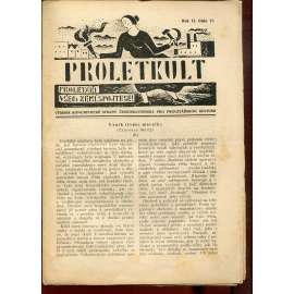 Proletkult, rok II., číslo 11/1923 [Týdeník KSČ pro proletářskou kulturu] - časopis, noviny, 1. republika