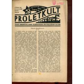 Proletkult, rok I., číslo 23/1922 [Týdeník KSČ pro proletářskou kulturu] - časopis, noviny, 1. republika