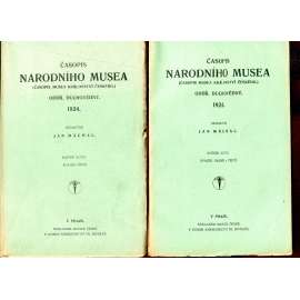 Časopis Národního musea, ročník XCVIII., sv. I.-IV./1924 (Časopis musea Království českého) - 3 svazky