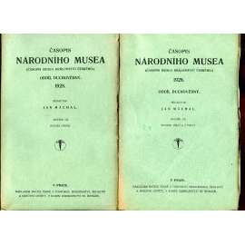 Časopis Národního musea, ročník CII., sv. I.-IV./1928 (Časopis musea Království českého) - 3 svazky