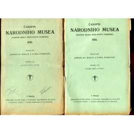 Časopis Národního musea, ročník CIX., sv. I.-IV./1935 (Časopis musea Království českého) - 2 svazky