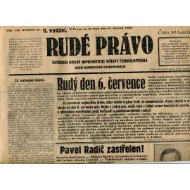 Rudé právo, ročník IX., číslo 146/1928 (1. republika, staré noviny)
