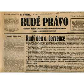 Rudé právo, ročník IX., číslo 148/1928 (1. republika, staré noviny)