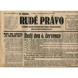 Rudé právo, ročník IX., číslo 150/1928 (1. republika, staré noviny)