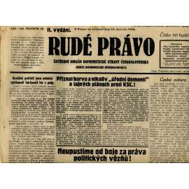 Rudé právo, ročník IX., číslo 140/1928 (1. republika, staré noviny)