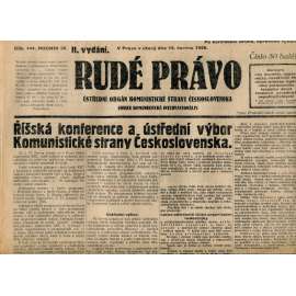 Rudé právo, ročník IX., číslo 144/1928 (1. republika, staré noviny)