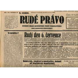 Rudé právo, ročník IX., číslo 145/1928 (1. republika, staré noviny)