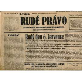Rudé právo, ročník IX., číslo 145/1928 (1. republika, staré noviny)