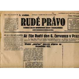 Rudé právo, ročník IX., číslo 137/1928 (1. republika, staré noviny)