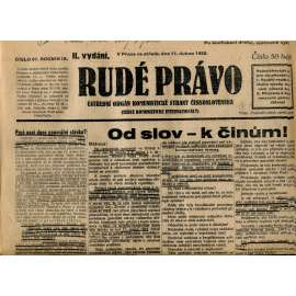 Rudé právo, ročník IX., číslo 87/1928 (1. republika, staré noviny)