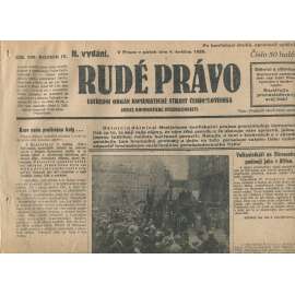 Rudé právo, ročník IX., číslo 106/1928 (1. republika, staré noviny)