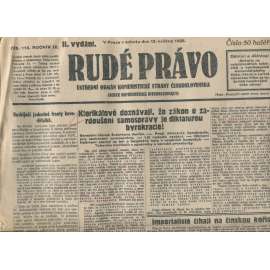 Rudé právo, ročník IX., číslo 113/1928 (1. republika, staré noviny)
