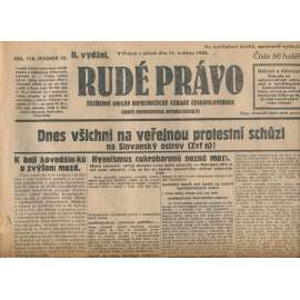 Rudé právo, ročník IX., číslo 112/1928 (1. republika, staré noviny)