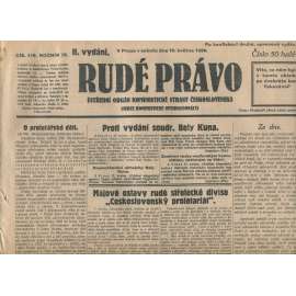 Rudé právo, ročník IX., číslo 119/1928 (1. republika, staré noviny)