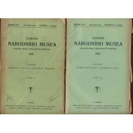 Časopis Národního musea, ročník CXI., sv. I.-IV./1937 (Časopis musea Království českého) - 4 svazky