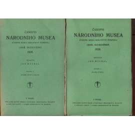 Časopis Národního musea, ročník C., sv. I.-IV./1926 (Časopis musea Království českého) - 3 svazky