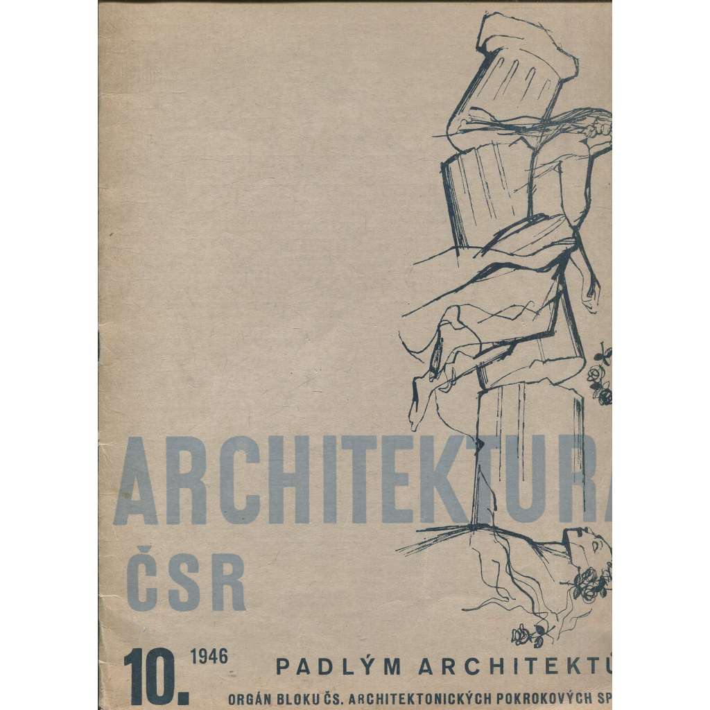 Časopis Architektura ČSR, ročník V., číslo 10/1946