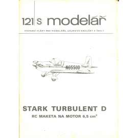 Modelář, číslo 121. Stavební plány pro modeláře, zájmové kroužky a školy (letadla, letectví) - Stark Turbulent D