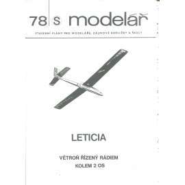 Modelář, číslo 78. Stavební plány pro modeláře, zájmové kroužky a školy (letadla, letectví) - Leticia