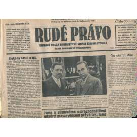 Rudé právo, ročník VIII., číslo 265/1927. Ústřední orgán Komunistické strany Československa (staré noviny, 1. republika)