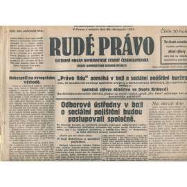 Rudé právo, ročník VIII., číslo 280/1927. Ústřední orgán Komunistické strany Československa (staré noviny, 1. republika)