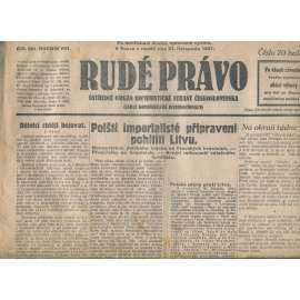 Rudé právo, ročník VIII., číslo 281/1927. Ústřední orgán Komunistické strany Československa (staré noviny, 1. republika) Rudé právo, ročník VIII., číslo 281/1927. Ústřední orgán Komunistické strany Československa (staré noviny, 1. republika)