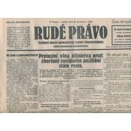 Rudé právo, ročník VIII., číslo 291/1927. Ústřední orgán Komunistické strany Československa (staré noviny, 1. republika)