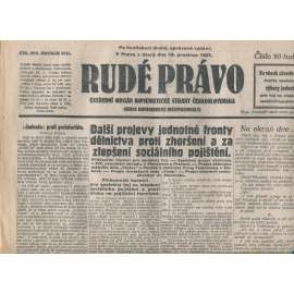 Rudé právo, ročník VIII., číslo 294/1927. Ústřední orgán Komunistické strany Československa (staré noviny, 1. republika)