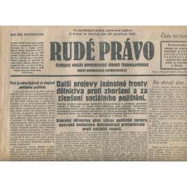 Rudé právo, ročník VIII., číslo 302/1927. Ústřední orgán Komunistické strany Československa (staré noviny, 1. republika)