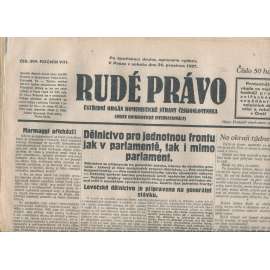 Rudé právo, ročník VIII., číslo 304/1927. Ústřední orgán Komunistické strany Československa (staré noviny, 1. republika)