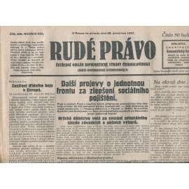 Rudé právo, ročník VIII., číslo 306/1927. Ústřední orgán Komunistické strany Československa (staré noviny, 1. republika)