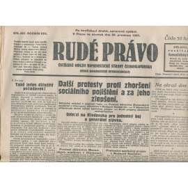 Rudé právo, ročník VIII., číslo 307/1927. Ústřední orgán Komunistické strany Československa (staré noviny, 1. republika)