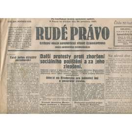 Rudé právo, ročník VIII., číslo 307/1927. Ústřední orgán Komunistické strany Československa (staré noviny, 1. republika) Rudé právo, ročník VIII., číslo 307/1927. Ústřední orgán Komunistické strany Československa (staré noviny, 1. republika)