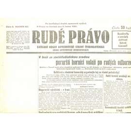 Rudé právo, ročník XII., číslo 6/1931. Ústřední orgán Komunistické strany Československa (staré noviny, 1. republika)